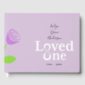 Loving One Memorial Service Gastenboek (Voorkant)