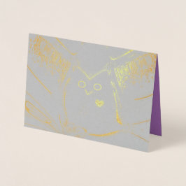 "Loving Owl" blanco Gold Foil Kaart met envelop