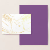 "Loving Owl" blanco Gold Foil Kaart met envelop (Display)