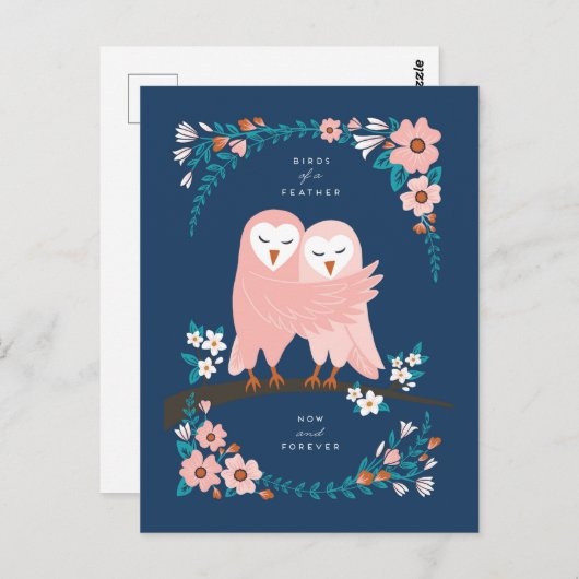 Loving Owls Kaart (Voorkant / Achterkant)