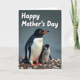 Loving Penguin Mothers Day Card Kaart