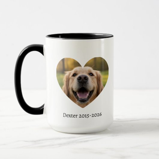 Loving Pet Remembrance – Personalized Keepsake Mok (Links)