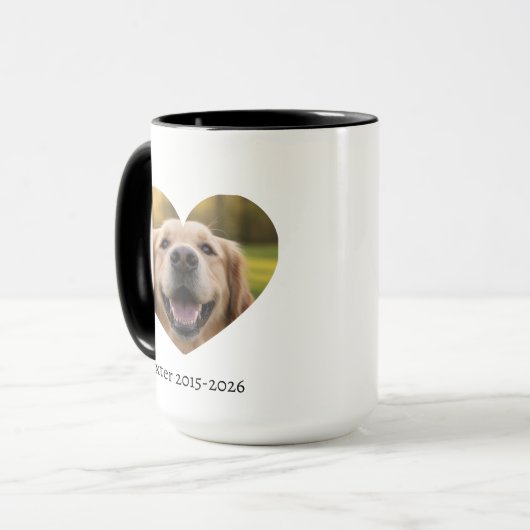 Loving Pet Remembrance – Personalized Keepsake Mok (Voorkant links)