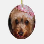Loving Petten Yorkie II Keramisch Ornament (Rechts)