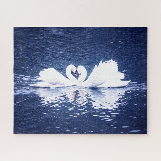 Loving Swan Couple, Jigzaag Puzzle Legpuzzel (Horizontaal)