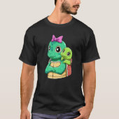 Loving Turtle with Turtle Kid for a Turtles Mommy T-shirt (Voorkant)