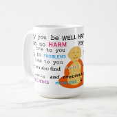 Loving-vriendelijkheid - Boeddhistische metta en g Koffiemok (Voorkant links)