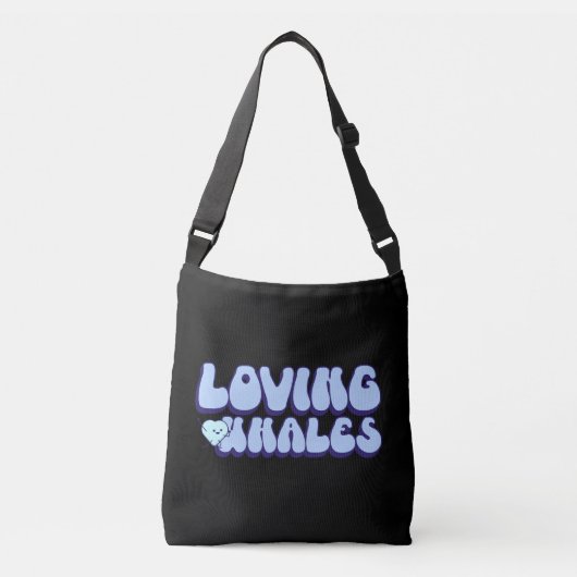Loving Whales Grappig Cadeau Voor Walvissen Liefhe Crossbody Tas (Voorkant)