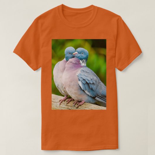 Loving Woodpigeons T-shirt (Design voorkant)