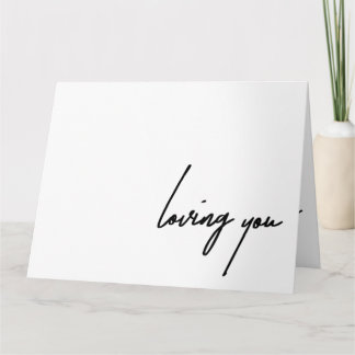 Loving You Folded Wenskaart Kaart