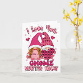 Loving You Gnome What Buffalo Plaid Valenti  Kaart (Gele Bloem)
