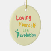 Loving Yourself Is A Revolution [FunCan] T-Shirt S Keramisch Ornament (Rechts)