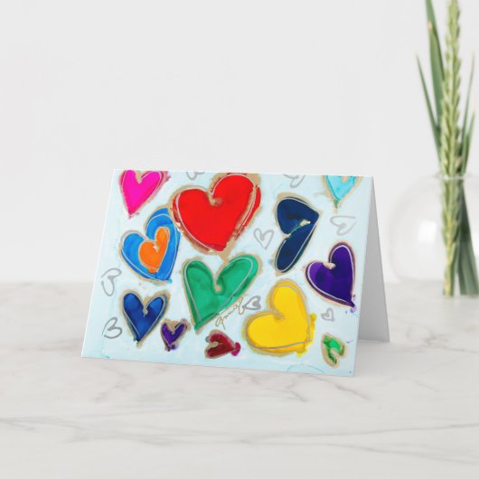 Lovitude Blank Card Love zit in Air Bedankkaart (Voorkant)