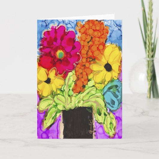 Lovitude Blank Card "Positive Vibes" Kaart (Voorkant)