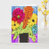 Lovitude Blank Card "Positive Vibes" Kaart (Gele Bloem)