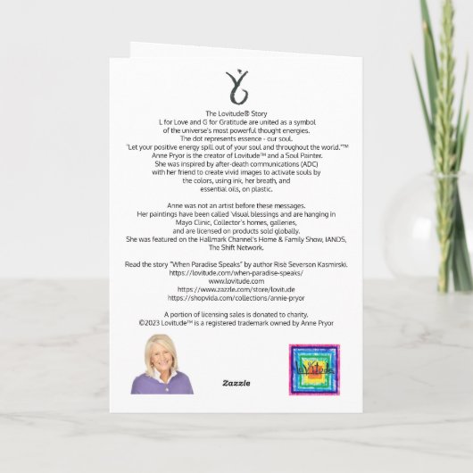 Lovitude Blue Hearts Valentijnsdag Kaart (Achterkant)