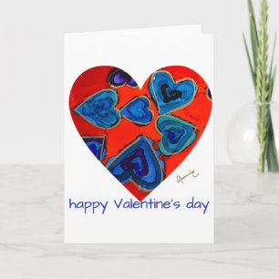 Lovitude Blue Hearts Valentijnsdag Kaart