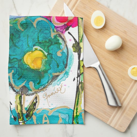 Lovitude Dish Towel Winking Theedoek (Quarter Fold)