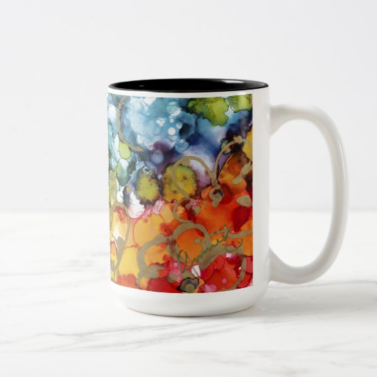 Lovitude Happy Mug Tweekleurige Koffiemok (Rechts)