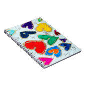 Lovitude Hearts in Blue Journal-Notitieboek Notitieboek (Rechterzijde)