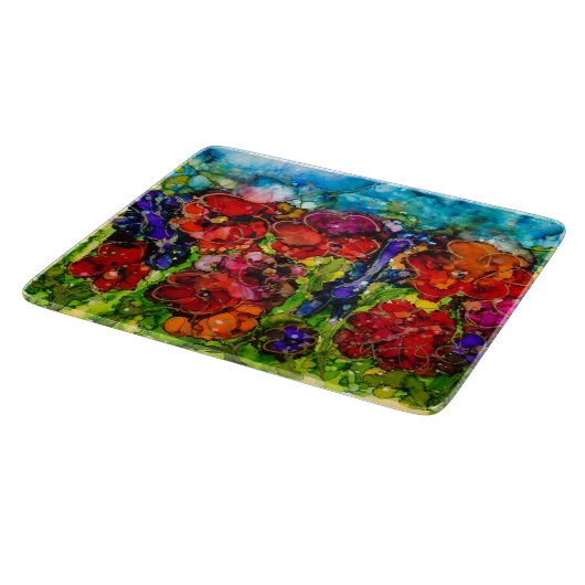 Lovitude Hot Mess Garden Glass Cutting Board Snijplank (Hoek)