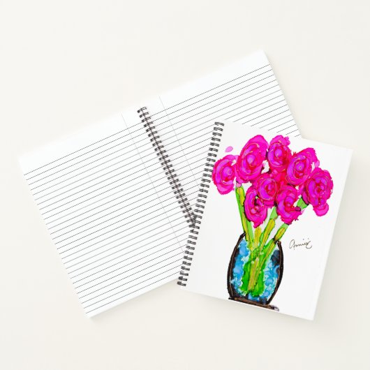 Lovitude Journal roze Roses Notitieboek (Binnen)