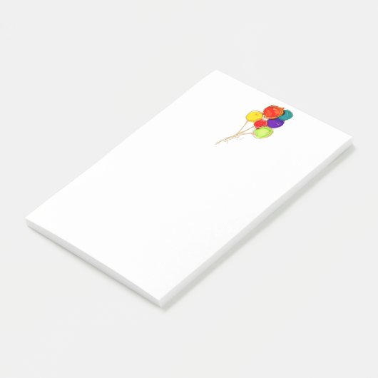 Lovitude Post It Notes-ballonnen Post-it® Notes (Schuin)