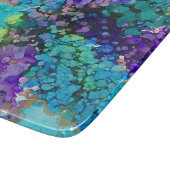 Lovitude Violet & Aqua Glass Cutting Board Snijplank (Hoek)