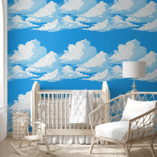 Lovley Sky Wolken - Naadloos patroon 1 Behang