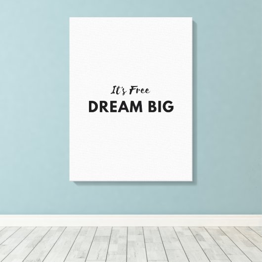 Lovly wall art citeert canvas afdruk (Insitu (Houten vloer))