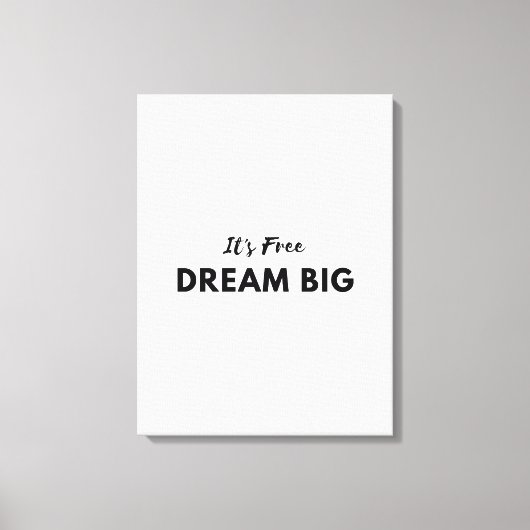 Lovly wall art citeert canvas afdruk (Voorkant)