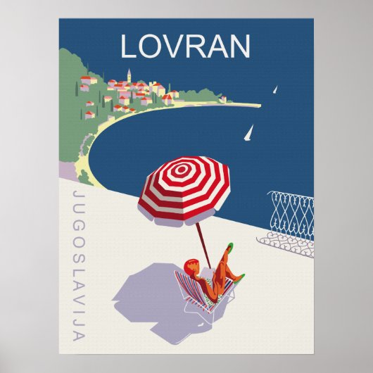 Lovran, Joegoslavië, Kroatië Poster (Voorkant)