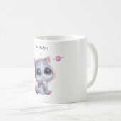 Low Battery Cat Meme Mug Koffiemok (Voorkant rechts)