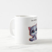 Low Battery Cat Meme Mug Koffiemok (Voorkant links)