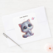 Low Battery Cat Meme Sticker (Envelop)