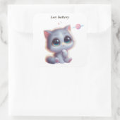 Low Battery Cat Meme Sticker (Tas)