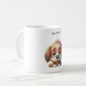 Low Battery Dog Meme Koffiemok (Voorkant links)