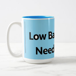 Low Battery Funny Coffee Mok