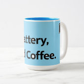 Low Battery Funny Coffee Mok (Voorkant rechts)