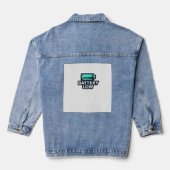 “Low Battery Graphic T-Shirt – Trendy Youth Tee” Denim Jacket (Achterkant)