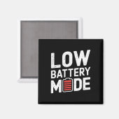 Low Battery Mode-Sticker Magneet (Voorkant / Achterkant)
