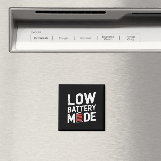 Low Battery Mode-Sticker Magneet (Insitu (Vaatwasser))