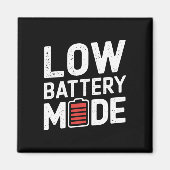 Low Battery Mode-Sticker Magneet (Voorkant)