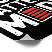 Low Battery Mode-Sticker Poster (Hoek)