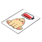 Low Battery Mood – Grappige Comic Doodle Notitieboek (Linkerzijde)
