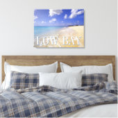 Low Bay Beach, Barbuda, Antigua Canvas Afdruk (Insitu (Slaapkamer))