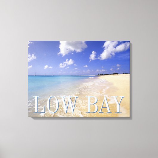 Low Bay Beach, Barbuda, Antigua Canvas Afdruk (Voorkant)
