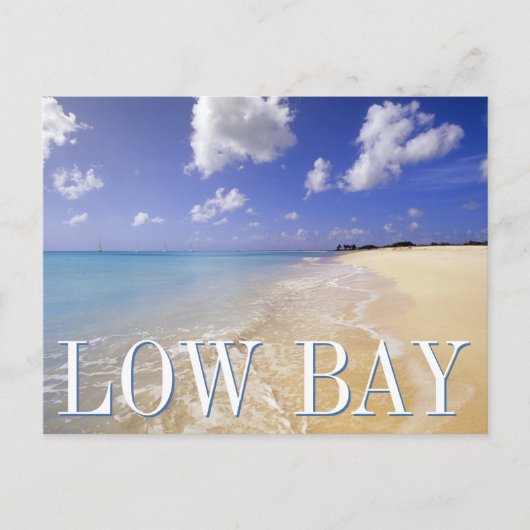 Low Bay Beach, Barbuda, Antigua | Gefeliciteerd Briefkaart (Voorkant)