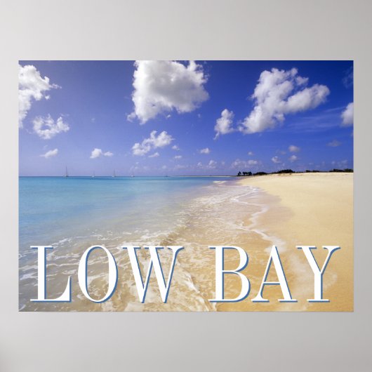 Low Bay Beach, Barbuda, Antigua Poster (Voorkant)