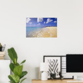 Low Bay Beach, Barbuda, Antigua Poster (Thuiskantoor)